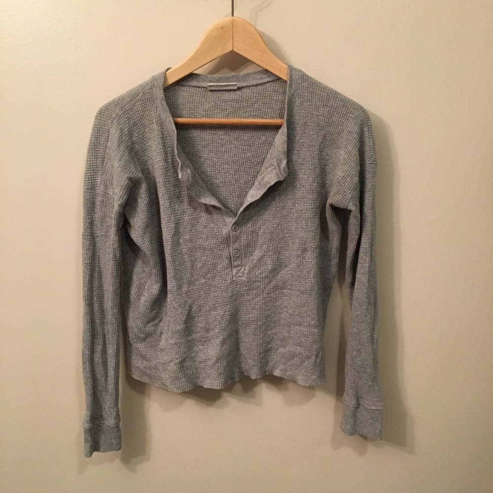 Waffleknit top